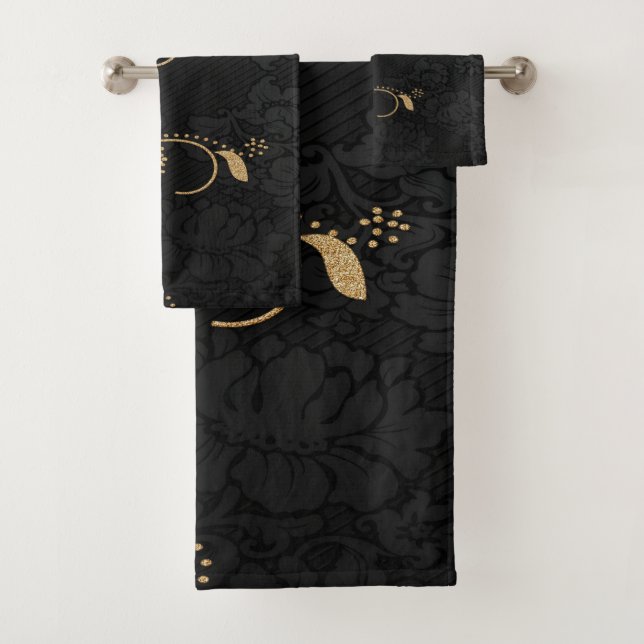 Goldene Blüte Badhandtuch Set (Insitu)