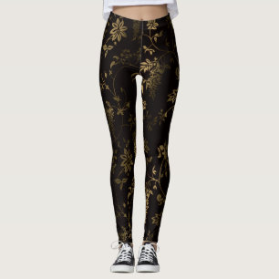 Goldene Blüte Leggings