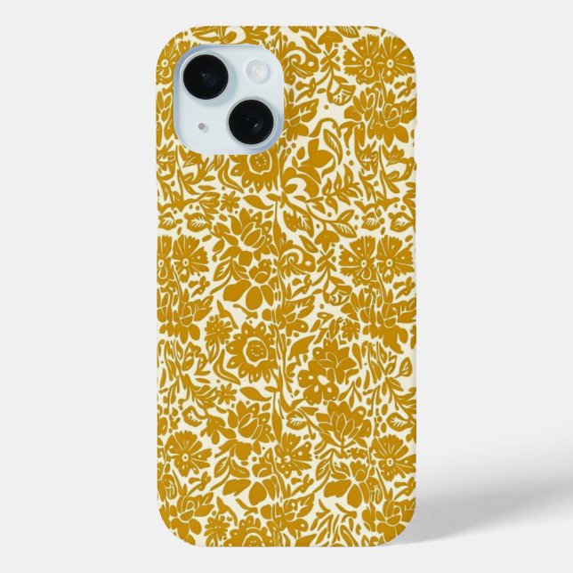 Goldene Blüten Case-Mate iPhone Hülle (Rückseite)
