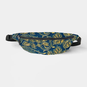 Goldene Blüten Eleganz Bauchtasche