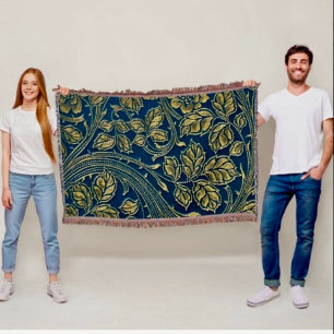 Goldene Blüten Eleganz Decke