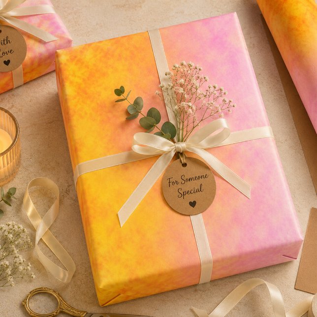 Goldene Blüten-Mirage Geschenkpapier Set (Von Creator hochgeladen)