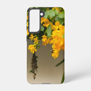 Goldene Blüten-Schönheit Samsung Galaxy Hülle