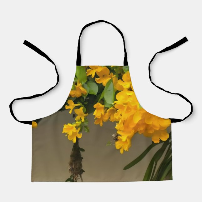 Goldene Blüten-Schönheit Schürze (Vorderseite)