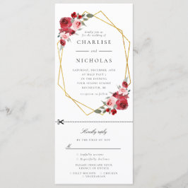 Goldene Blütenhochzeit W. uAwg Einladung