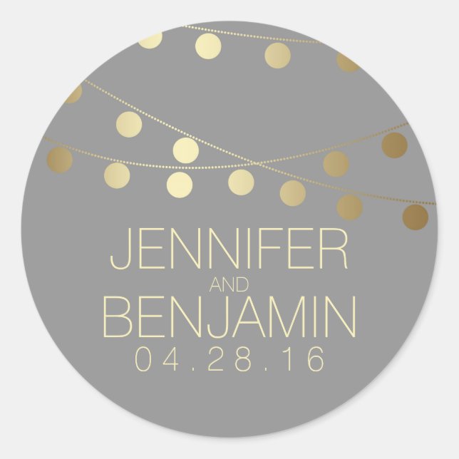 Goldene Blütenstrasse Runder Aufkleber (Vorderseite)