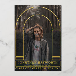 Goldene Bögen Abschluss Einladung