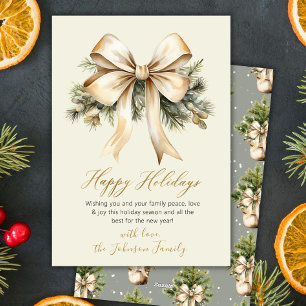 Goldene Bogen Watercolor Foliage Beige Weihnachten