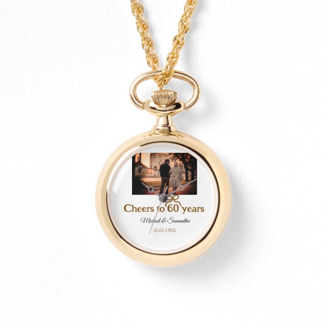 Goldene Bogen zum 60-jährigen Jubiläum Armbanduhr (Vorderseite)