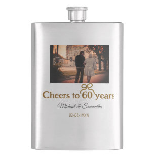 Goldene Bogen zum 60-jährigen Jubiläum Flachmann