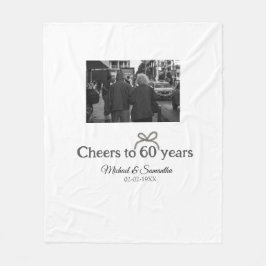 Goldene Bogen zum 60-jährigen Jubiläum Fleecedecke