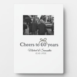 Goldene Bogen zum 60-jährigen Jubiläum Fotoplatte