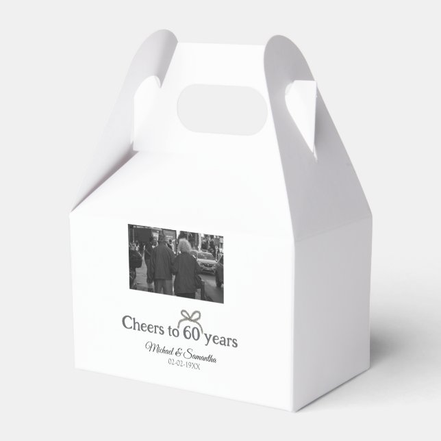 Goldene Bogen zum 60-jährigen Jubiläum Geschenkschachtel (Vorderseite)