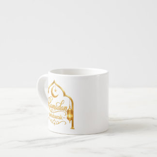 Goldene Bogenlaterne Ramadan Mubarak Espressotasse