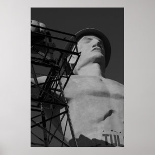 Goldene Bohrer-Statue, Tulsa, Oklahoma. 2009 Poster