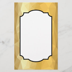 Goldene Briefpapierpapieranmerkungen des Briefpapier