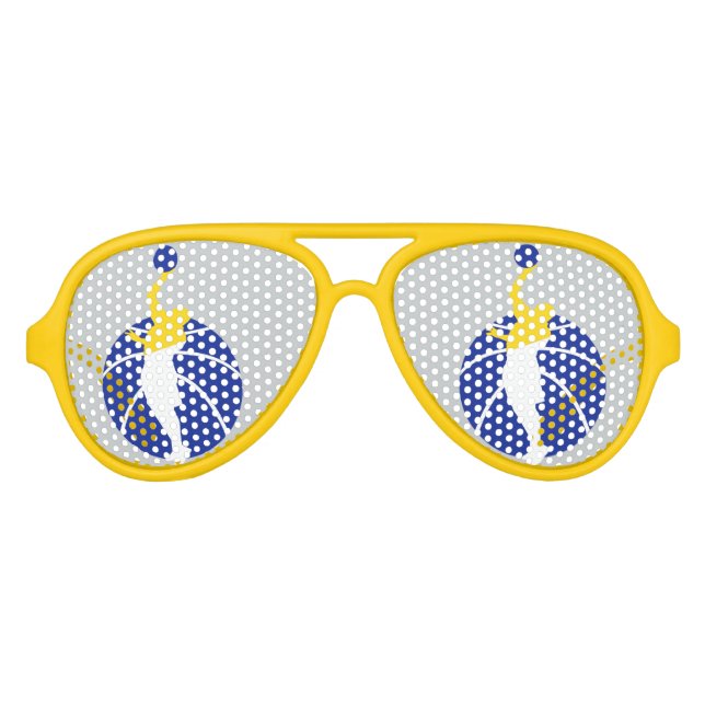 Goldene Brille Sonnenbrille (Vorderseite)