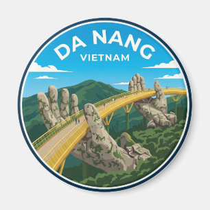 Goldene Brücke (Cau Vang) Vietnam Magnet