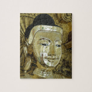 Goldene Buddha-Statue Inspirierende Liebe Puzzle