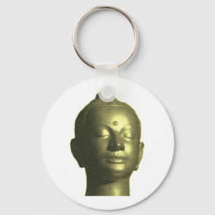 Goldene Buddhaschlüsselkette Schlüsselanhänger