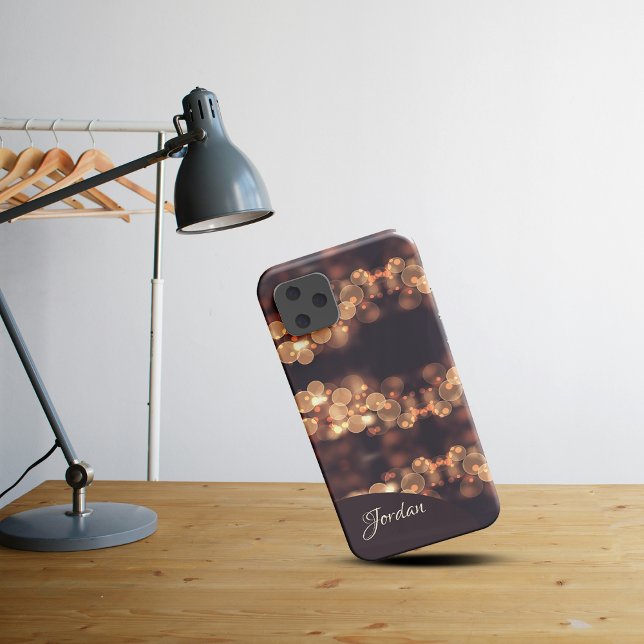 Goldene Buh-Lampen iPhone Case (Von Creator hochgeladen)