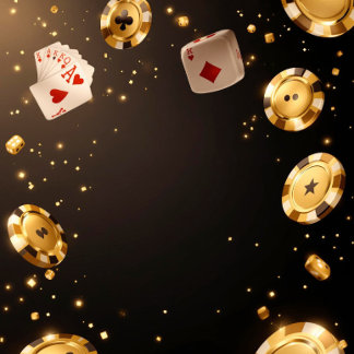 Goldene Casino-Poker-Spielkarten  Spielkarten