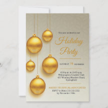 Goldene Christbaumkugeln Weihnachtsfeier