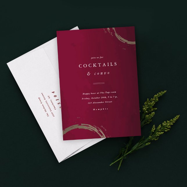 Goldene Cocktailklänge Party Einladung (Von Creator hochgeladen)