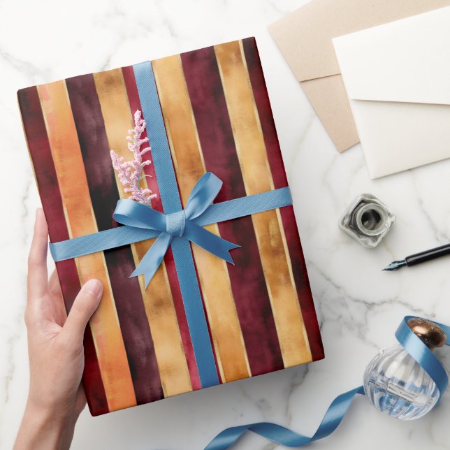 Goldene Creme-Blumen-Geburtstag Geschenkpapier (Schenken)