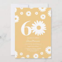 Goldene Daisy 60. Geburtstagsfeier Einladung