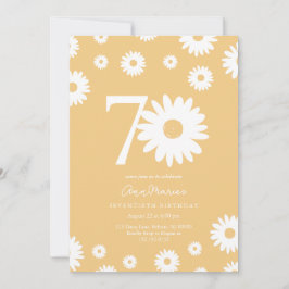 Goldene Daisy 70. Geburtstagsfeier Einladung