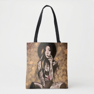 Goldene Damenhandtasche