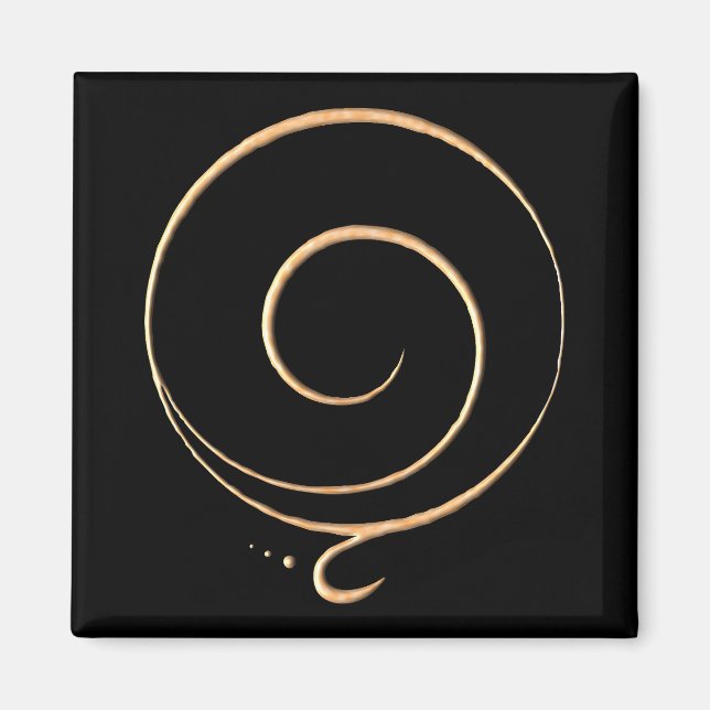 Goldene Dankbarkeit  Magnet (Vorne)