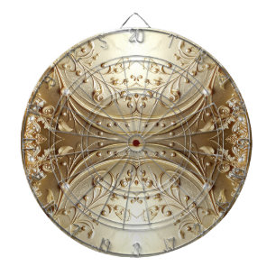 Goldene Dekorative Blumen Dartboard Dartscheibe