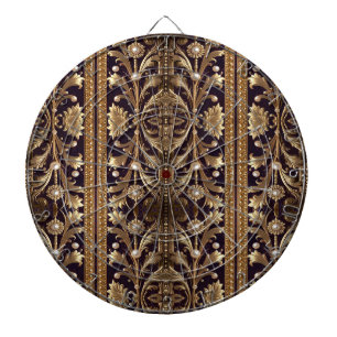Goldene Dekorative Blumen Dartboard Dartscheibe