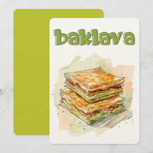 Goldene Deluxe-Lagen: Baklava ب ل ا ق ف و ةس   Einladung