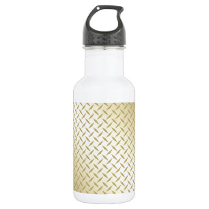 Goldene Diamantplatte Trinkflasche