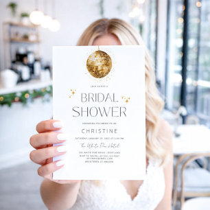 Goldene Diskothek - Brautparty Einladung