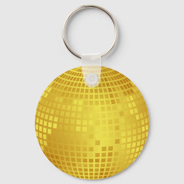 Goldene Diskothek Schlüsselanhänger (Vorderseite)