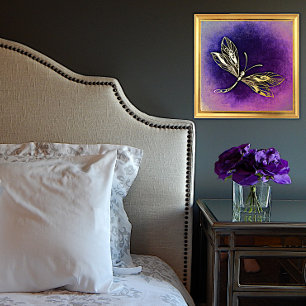 Goldene Dragonfly Foliendrucke