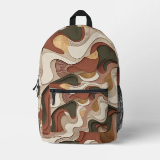 Goldene Drift Bedruckter Rucksack