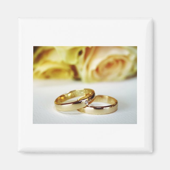Goldene Eheringe/Ehe Magnet (Vorne)