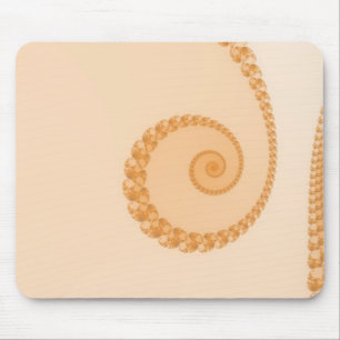 Goldene einfache Spiral-Mauspad Mousepad