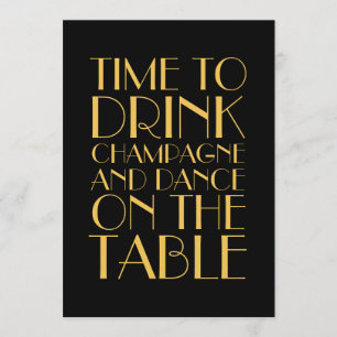 Goldene Einladung der 20er Jahre