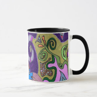 "Goldene Elefant"-Original abstrakt Tasse