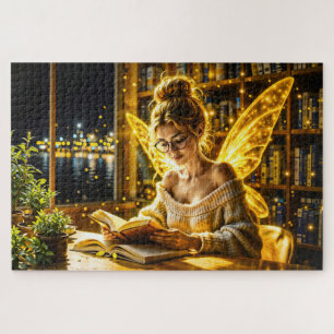 Goldene, elegante, 100 Jahre alte, goldene Kunst Puzzle