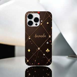 Goldene Eleganz Case-Mate iPhone 14 Pro Max Hülle