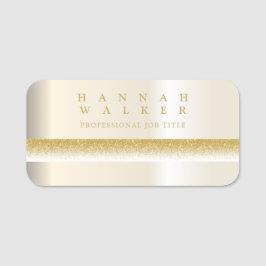 Goldene Eleganz Namensschild