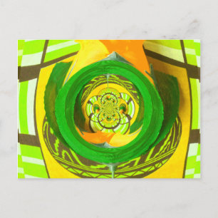 Goldene Eleganz: Schöne Afrikanische Gelbe Rose Postkarte