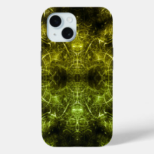 Goldene elektrische Plasma-Fraktal-Kunst Case-Mate iPhone Hülle
